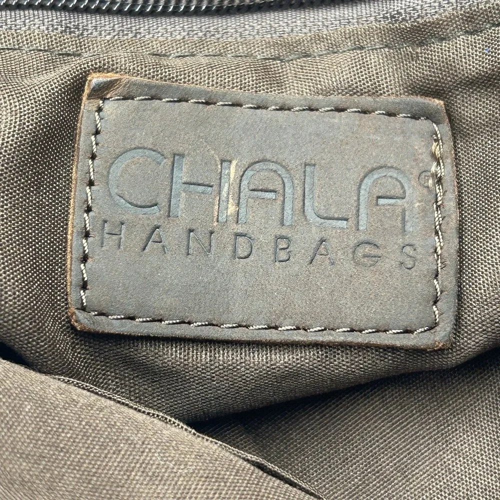 CHALA Patch Crossbody Shoulder Messenger Bag Handbag Purse Olive Khaki Plum EUC‎ - Picture 8 of 16